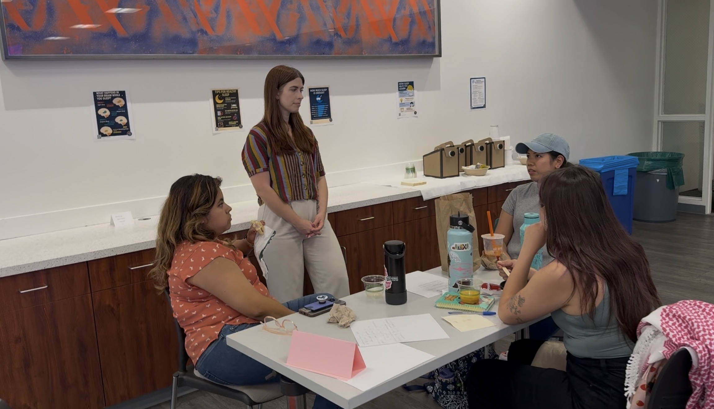 Small group discussion during BRAINWAVE workshop